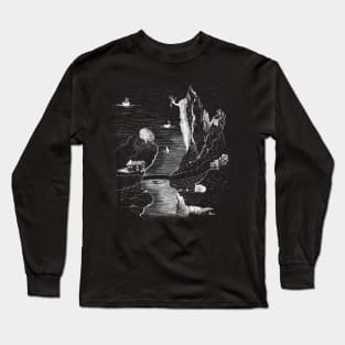 Drawing of a landscape Long Sleeve T-Shirt
